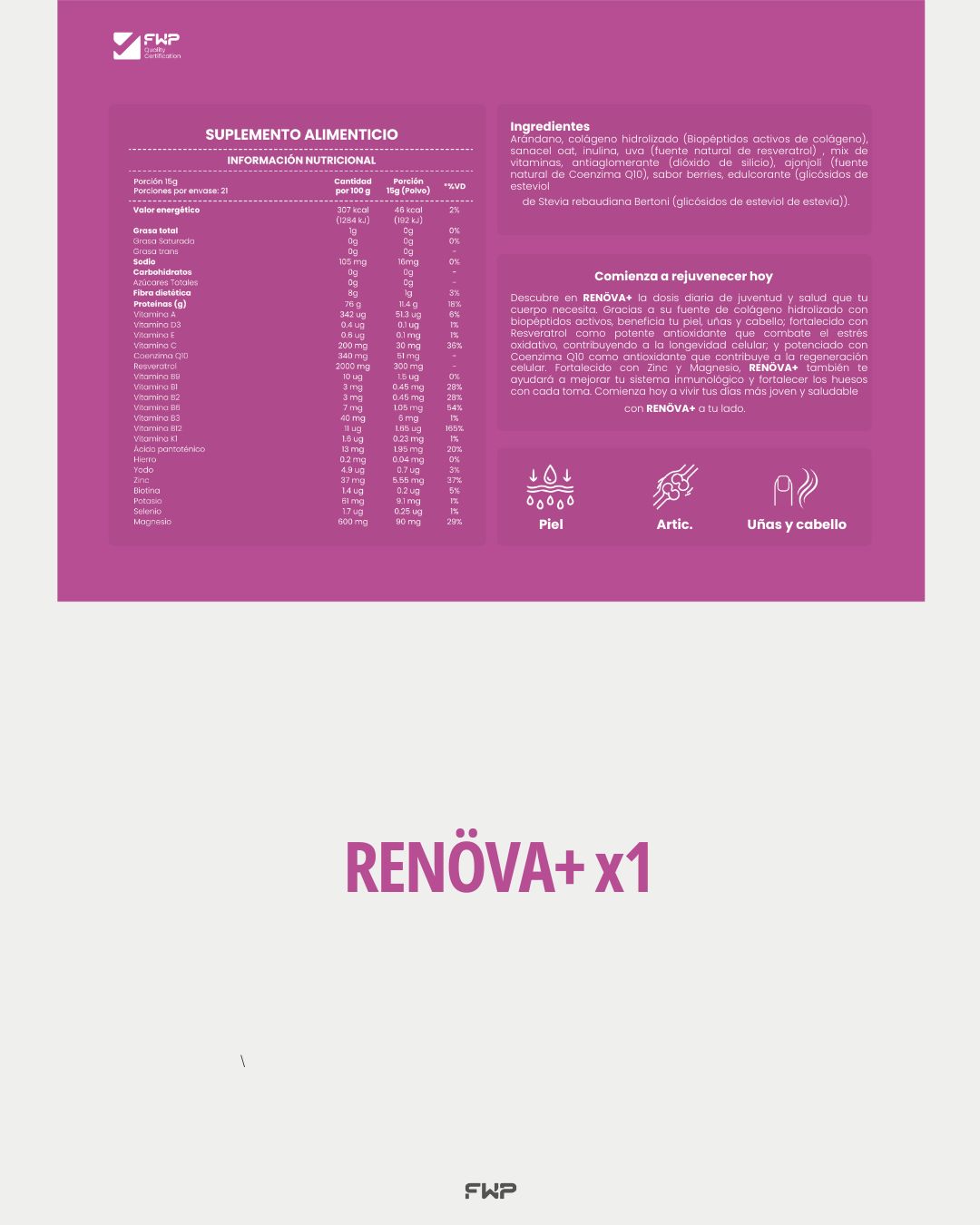 COLÁGENO RENOVA + CON BIOPEPTIDOS ACTIVOS