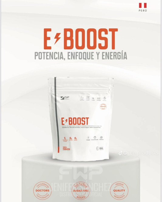 Eboost Energizante Fwp En Polvo Doypack - Mandarina