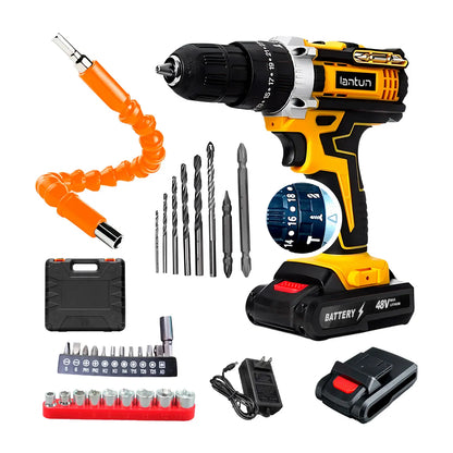 Taladro Percutor Inalámbrico LANTUN PRO FORCE 🔥